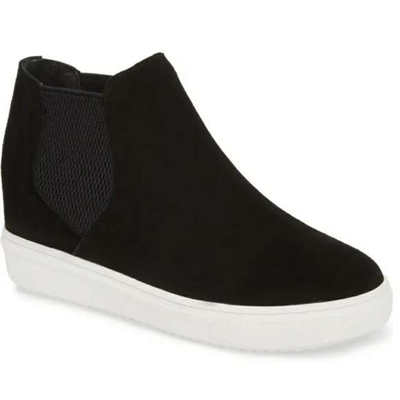 Street Chic Steve Madden Suede High Top Sneakers - Picture 3 of 5